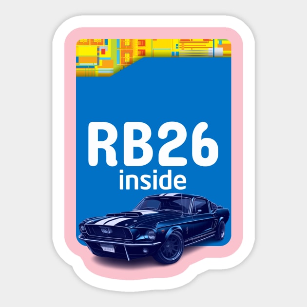 RB26 inside Sticker by MOTOSHIFT